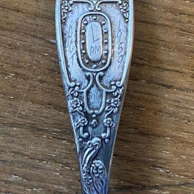 baby boomer BIRTH RECORD SPOON 1959 Wm ROGERS IS SILVERPLATE
