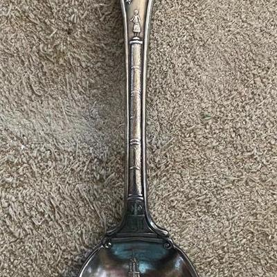 antique CHICAGO SILVERPLATE SOUVENIR SPOON MONTGOMERY WARD TOWER
