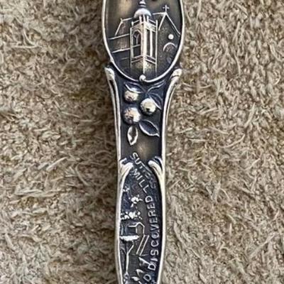 antique CALIFORNIA STATE STERLING SILVER SOUVENIR SPOON JOS. MAYER & BROS