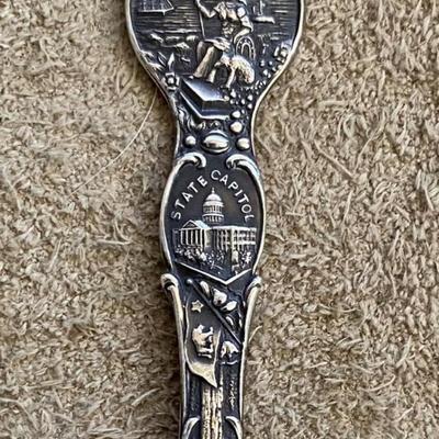 antique CALIFORNIA STATE STERLING SILVER SOUVENIR SPOON JOS. MAYER & BROS