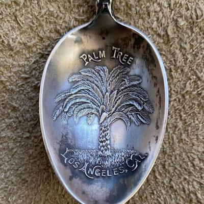 antique CALIFORNIA STATE STERLING SILVER SOUVENIR SPOON JOS. MAYER & BROS