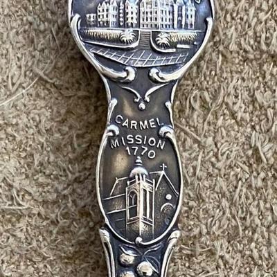 antique CALIFORNIA STATE STERLING SILVER SOUVENIR SPOON JOS. MAYER & BROS