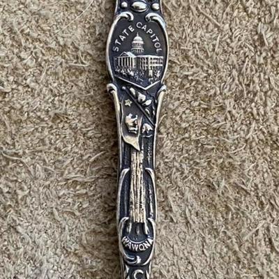 antique CALIFORNIA STATE STERLING SILVER SOUVENIR SPOON JOS. MAYER & BROS