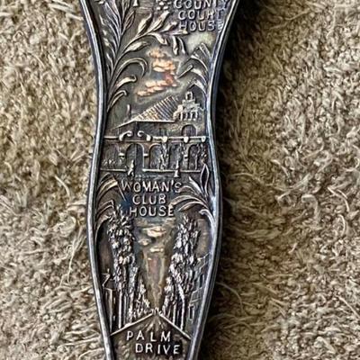 antique LOS ANGELES SOUVENIR SILVERPLATE SPOON