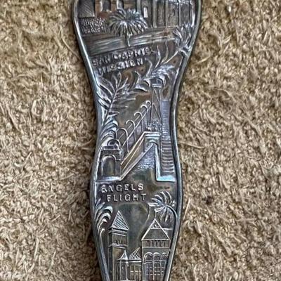antique LOS ANGELES SOUVENIR SILVERPLATE SPOON
