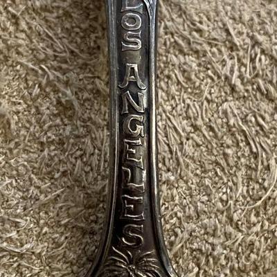 antique LOS ANGELES SOUVENIR SILVERPLATE SPOON