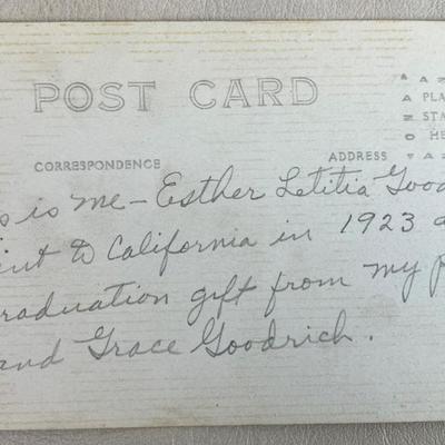 RPPC LOS ANGELES OSTRICH FARM 1923