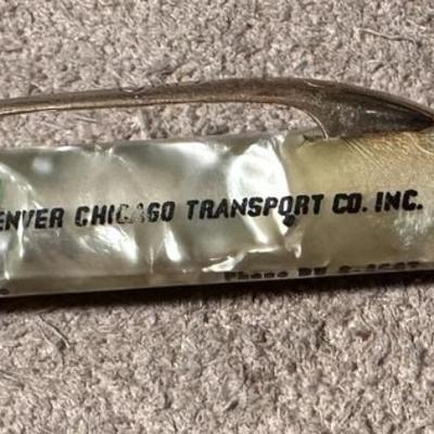 DENVER CHICAGO TRANSPORT CO. SHEAFFER'S FINELINE MECHANICAL PENCIL 1950s