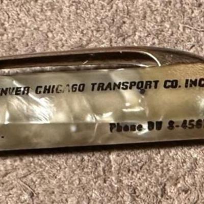 DENVER CHICAGO TRANSPORT CO. SHEAFFER'S FINELINE MECHANICAL PENCIL 1950s