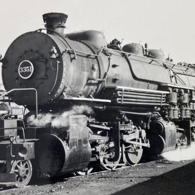 DENVER RIO GRANDE LOCOMOTIVE #3351 JOSEPH SCHICK PHOTO 1947 