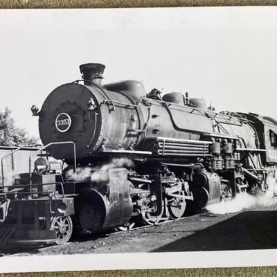 DENVER RIO GRANDE LOCOMOTIVE #3351 JOSEPH SCHICK PHOTO 1947 