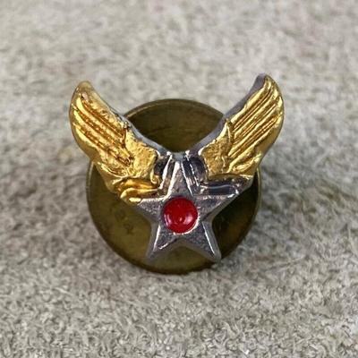 WWII San Antonio Air Depot SAAD AAF Honorable Discharge Wings Pin 
