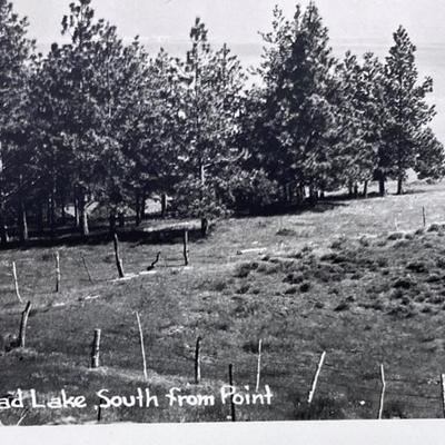 rppc FLATHEAD LAKE MONTANA GLACIER STUDIO PHOTO 