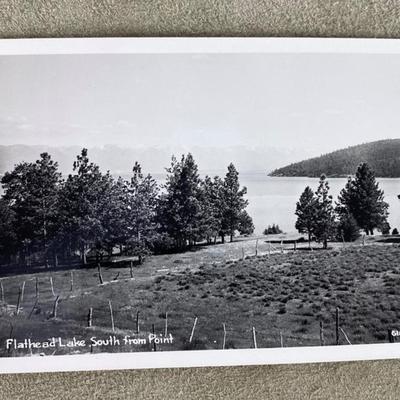 rppc FLATHEAD LAKE MONTANA GLACIER STUDIO PHOTO 