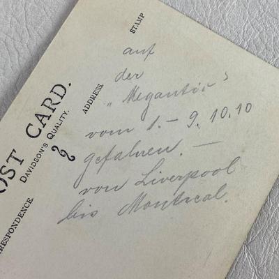 rppc S.S. MEGANTIC WHITE STAR LINE PHOTO POSTCARD