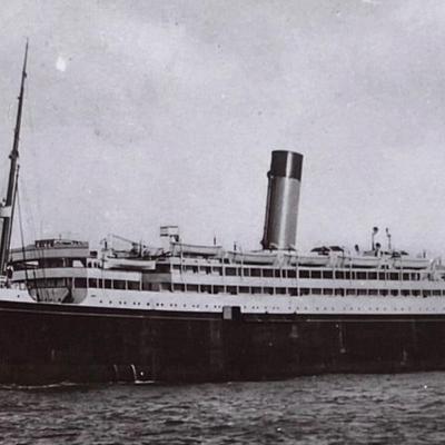 rppc S.S. MEGANTIC WHITE STAR LINE PHOTO POSTCARD