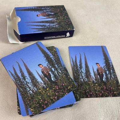 vintage SINGAPORE AIRLINES ADVERTISING PLAYING CARDS 