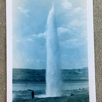 rppc early CRYSTAL GEYSER GREEN RIVER UTAH PHOTO 