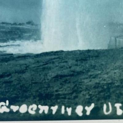 rppc early CRYSTAL GEYSER GREEN RIVER UTAH PHOTO 