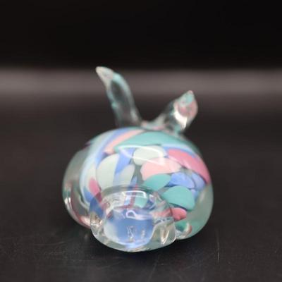 Hand Blown Bermuda Glass Rabbit