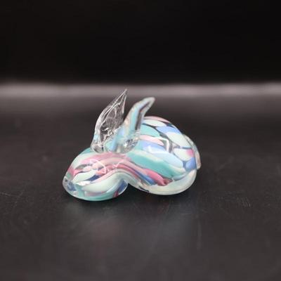 Hand Blown Bermuda Glass Rabbit