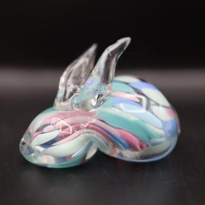 Hand Blown Bermuda Glass Rabbit