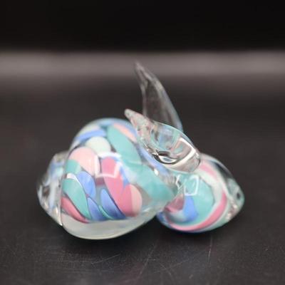 Hand Blown Bermuda Glass Rabbit