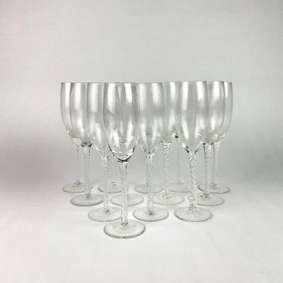 D168 Bubble Glass Champagne Flutes