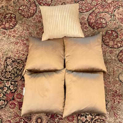 L173 Tarx Brown Decor Down Throw Pillows
