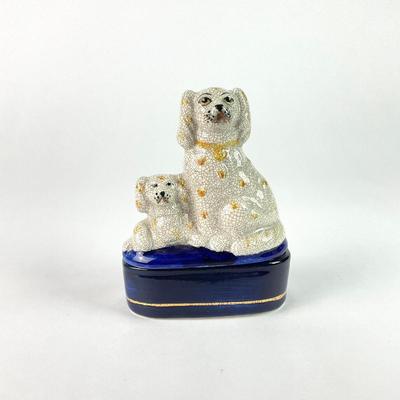 PR 175 Lot of Staffordshire Porcelain Dog Statues