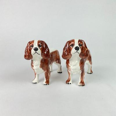 PR 176 King Charles Spaniels Trinket Boxes & Figurines