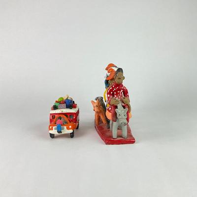 D178 Vintage Brazillian & Colombian Folk Art Figurines