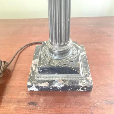 B188 Marble Base Glass Globe Table Lamp
