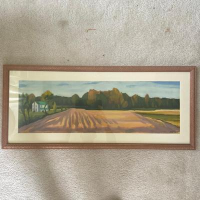 196 Original Watercolor Landscape by Malte Kindt 1993