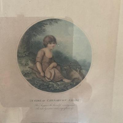 199 Pair of Thomas Ryder Colored Stipple Engravings