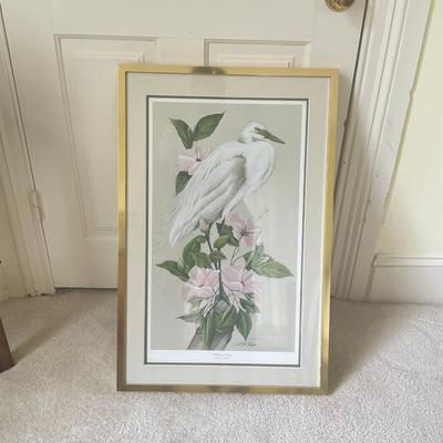 200 Art Lamay Signed #159/3500 "Marsh Lady (American Egret)" Lithograph