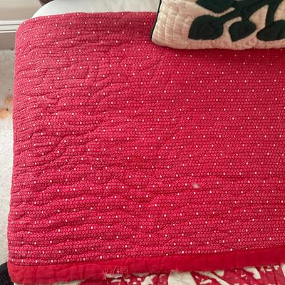 B202 Antique Hawaiian Quilt With Pillows & Three Vinyls "Hawaiian Paradise"