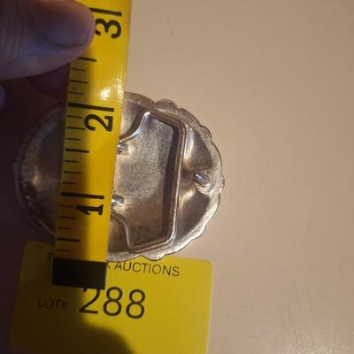 Sale Photo Thumbnail #612: Buckle- small belt buckle- not sterling, no markings for precious metal.