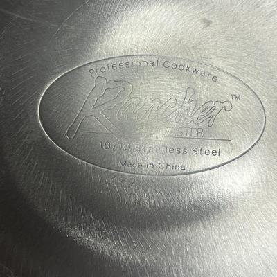 All Clad Steamer, Rancher Roaster Pan & Large Pot Srt-MG)