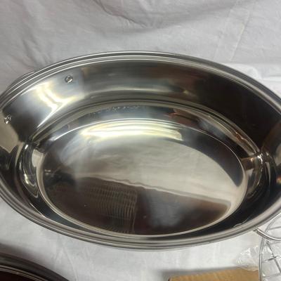 All Clad Steamer, Rancher Roaster Pan & Large Pot Srt-MG)