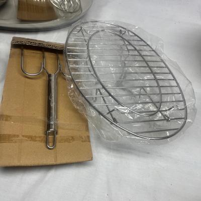 All Clad Steamer, Rancher Roaster Pan & Large Pot Srt-MG)