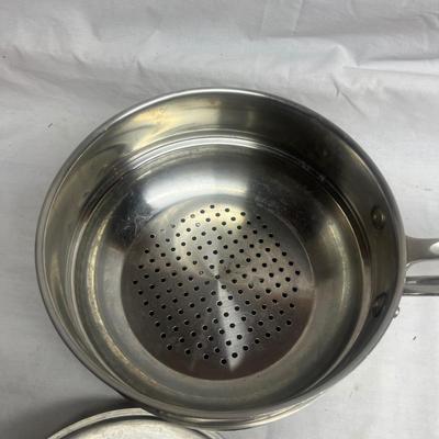 All Clad Steamer, Rancher Roaster Pan & Large Pot Srt-MG)
