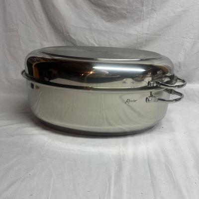 All Clad Steamer, Rancher Roaster Pan & Large Pot Srt-MG)