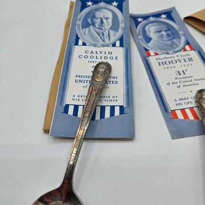 LOT 29: Vintage Wm. Rogers American Presidents Commemorative Silver Plated Spoons