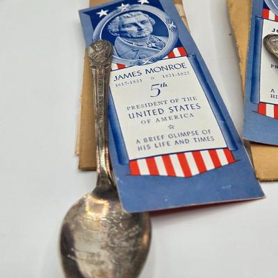 LOT 29: Vintage Wm. Rogers American Presidents Commemorative Silver Plated Spoons