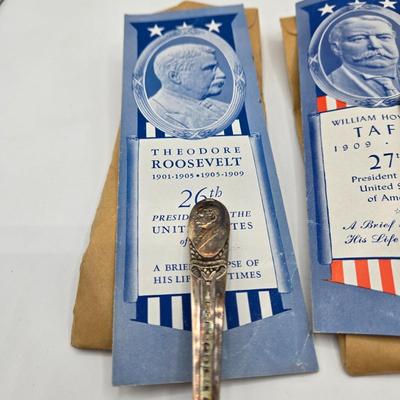 LOT 29: Vintage Wm. Rogers American Presidents Commemorative Silver Plated Spoons