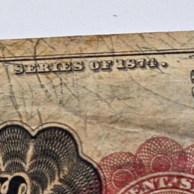 LOT 30: Two 10-Cent Fractional Currency Notes from the Fifth Issue