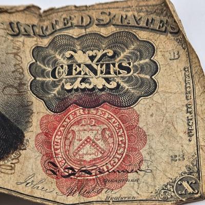 LOT 30: Two 10-Cent Fractional Currency Notes from the Fifth Issue