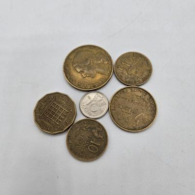 LOT 34: International Currency Collection - Coins and Paper Money Many Different Countries