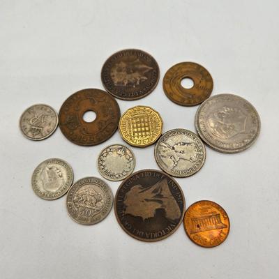 LOT 34: International Currency Collection - Coins and Paper Money Many Different Countries